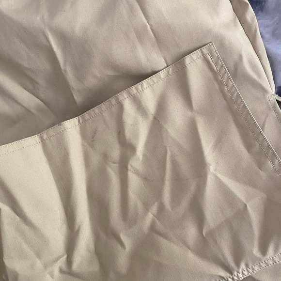 NEW Jenni Kayne Raincoat Trench Coat Long Coat Belted Khaki Tan Large - Picture 9 of 10